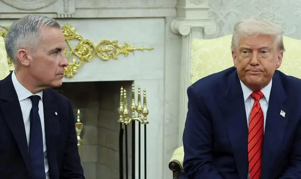 Carney reafirma a Trump que Canadá no está en venta: un encuentro tenso