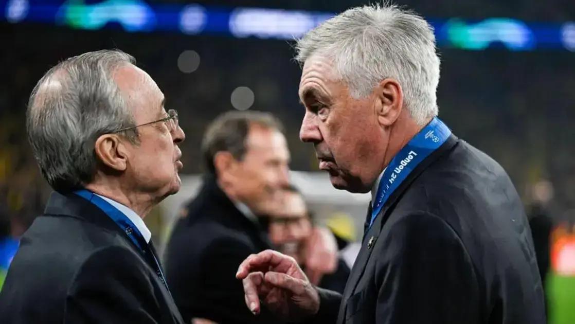 Desamor entre Florentino Pérez y Carlo Ancelotti en el Real Madrid