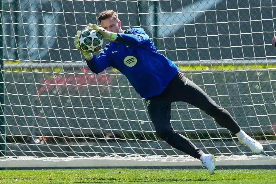 Ter Stegen se entrena por separado en la pretemporada del FC Barcelona