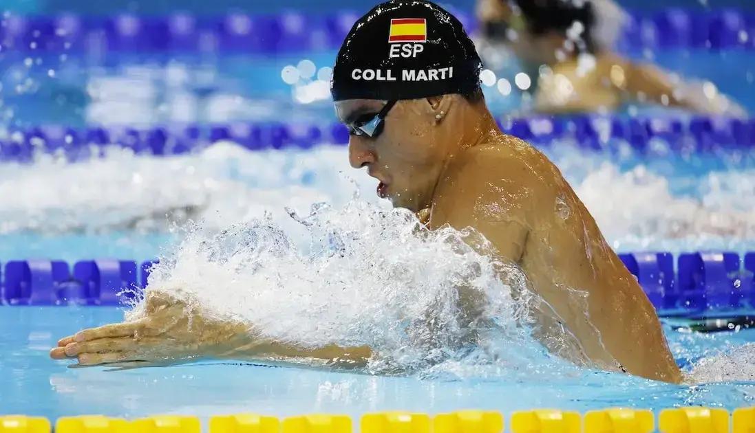 Carles Coll culmina séptimo en la final de 200 metros pecho en Singapur