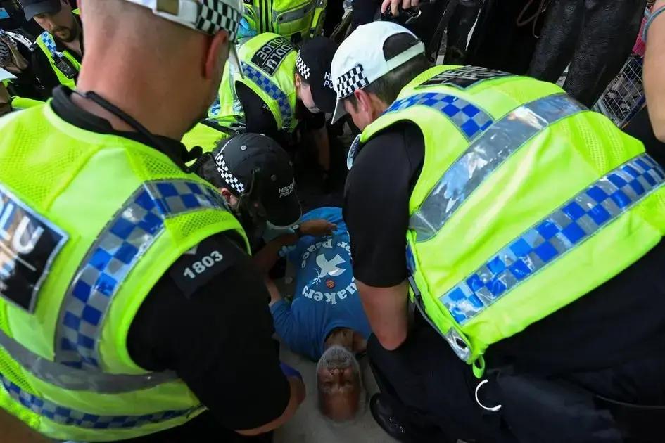 Más de 460 detenidos en británico por apoyo a Palestina