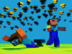 Noob vs Pro But Anvil Rain Minecraft